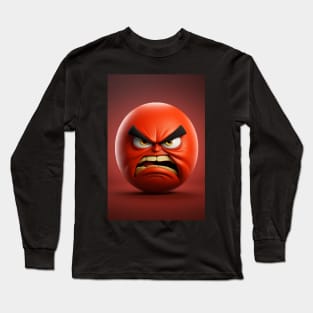 angry emoticon Long Sleeve T-Shirt